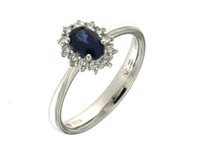 Ringe Mirco Visconti Dame Anelli Colore in Weißgold Zaffiro 0.88 Ct Z681/Z - Z681/Z